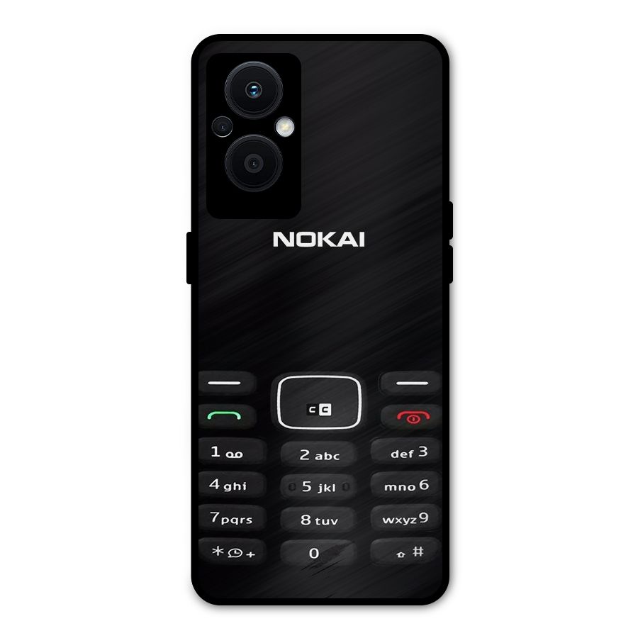 Nokia Bar Print Metal Back Case for Oppo F21 Pro 5G