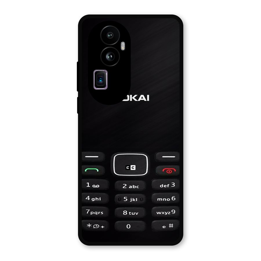 Nokia Bar Print Metal Back Case for Oppo Reno10 Pro Plus