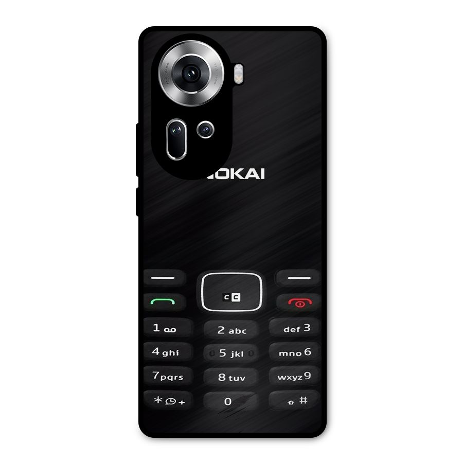 Nokia Bar Print Metal Back Case for Oppo Reno11 5G