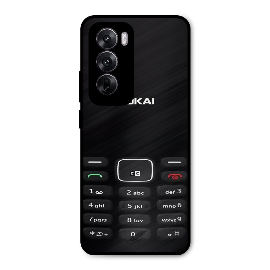 Nokia Bar Print Metal Back Case for Oppo Reno12
