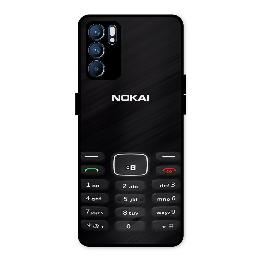Nokia Bar Print Metal Back Case for Oppo Reno6 5G