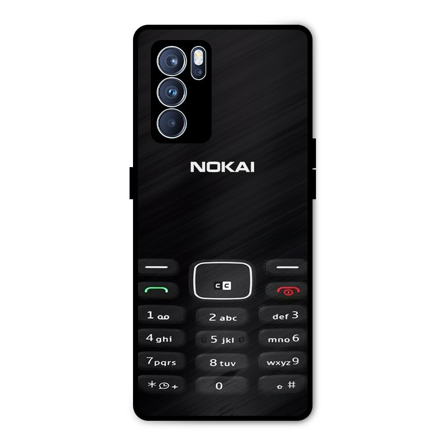 Nokia Bar Print Metal Back Case for Oppo Reno6 Pro 5G