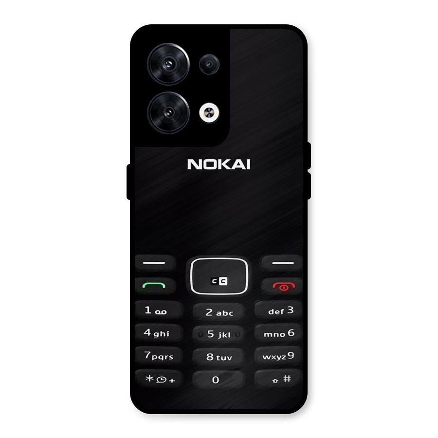 Nokia Bar Print Metal Back Case for Oppo Reno8 5G