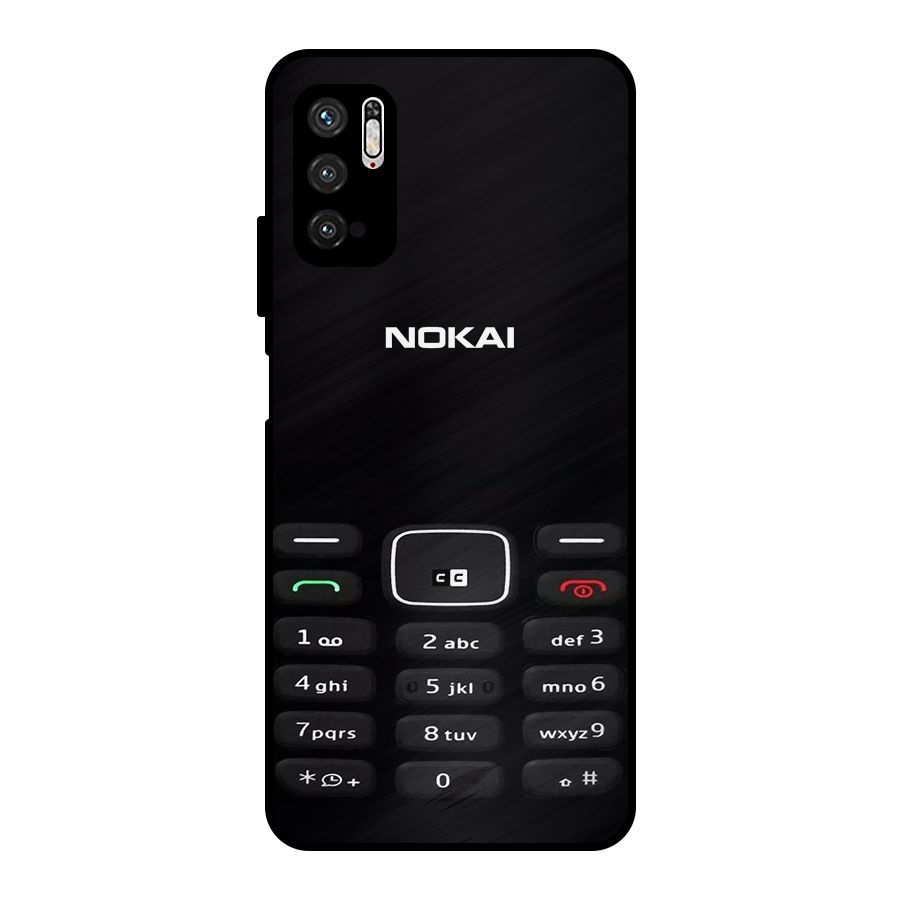 Nokia Bar Print Metal Back Case for Poco M3 Pro 5G
