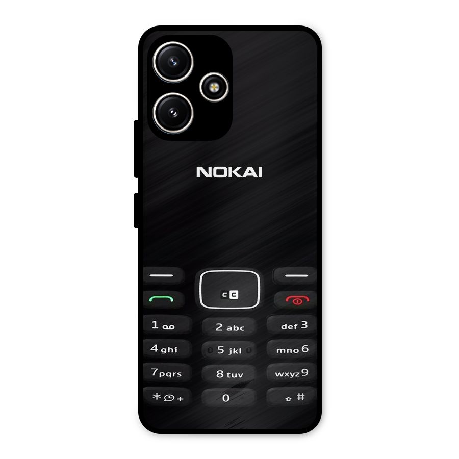 Nokia Bar Print Metal Back Case for Poco M6 Pro
