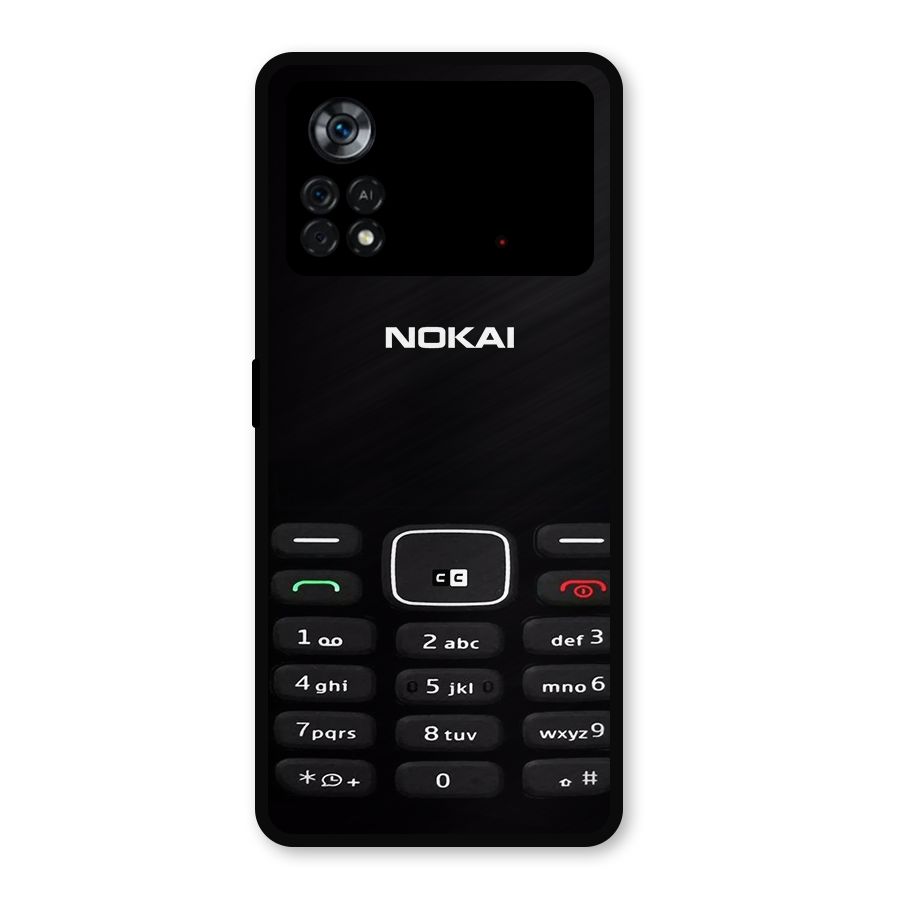Nokia Bar Print Metal Back Case for Poco X4 Pro 5G