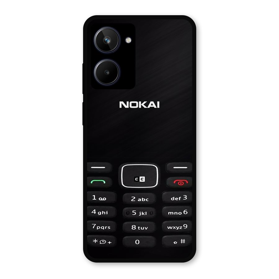 Nokia Bar Print Metal Back Case for Realme 10