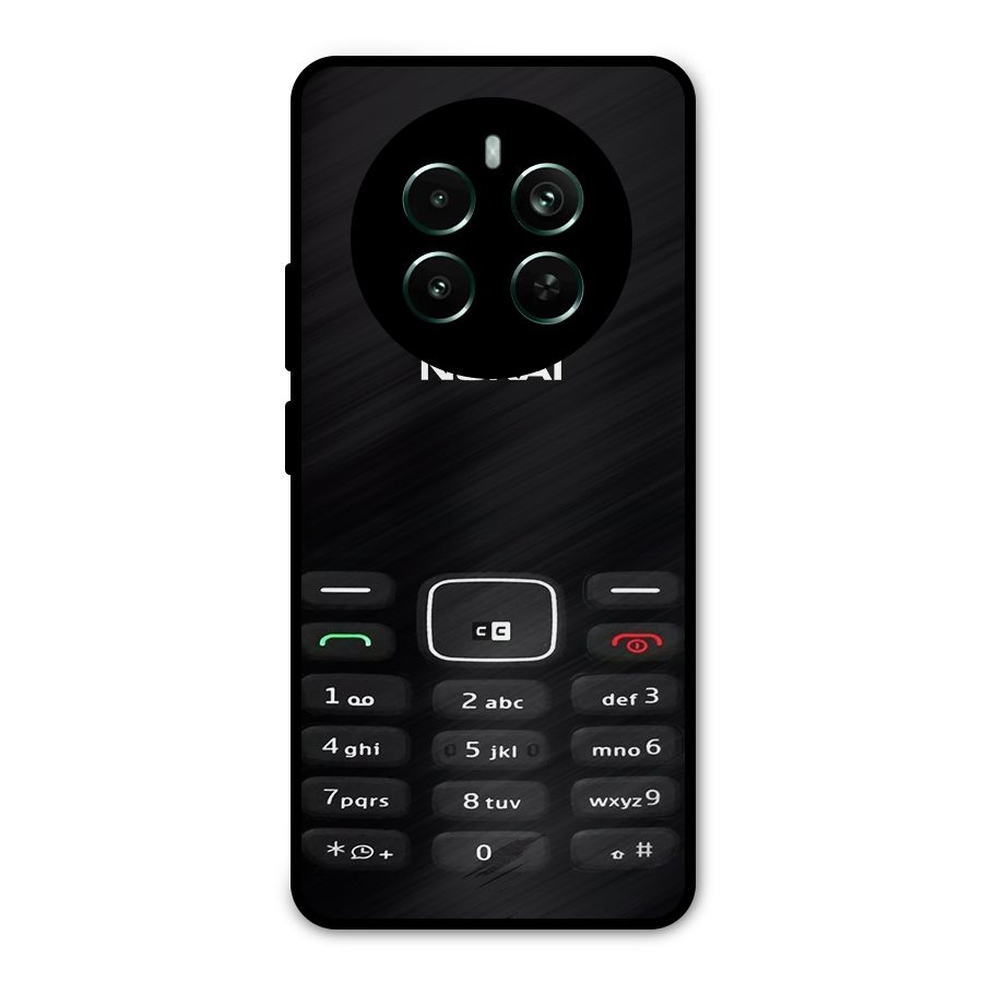 Nokia Bar Print Metal Back Case for Realme 12 Plus