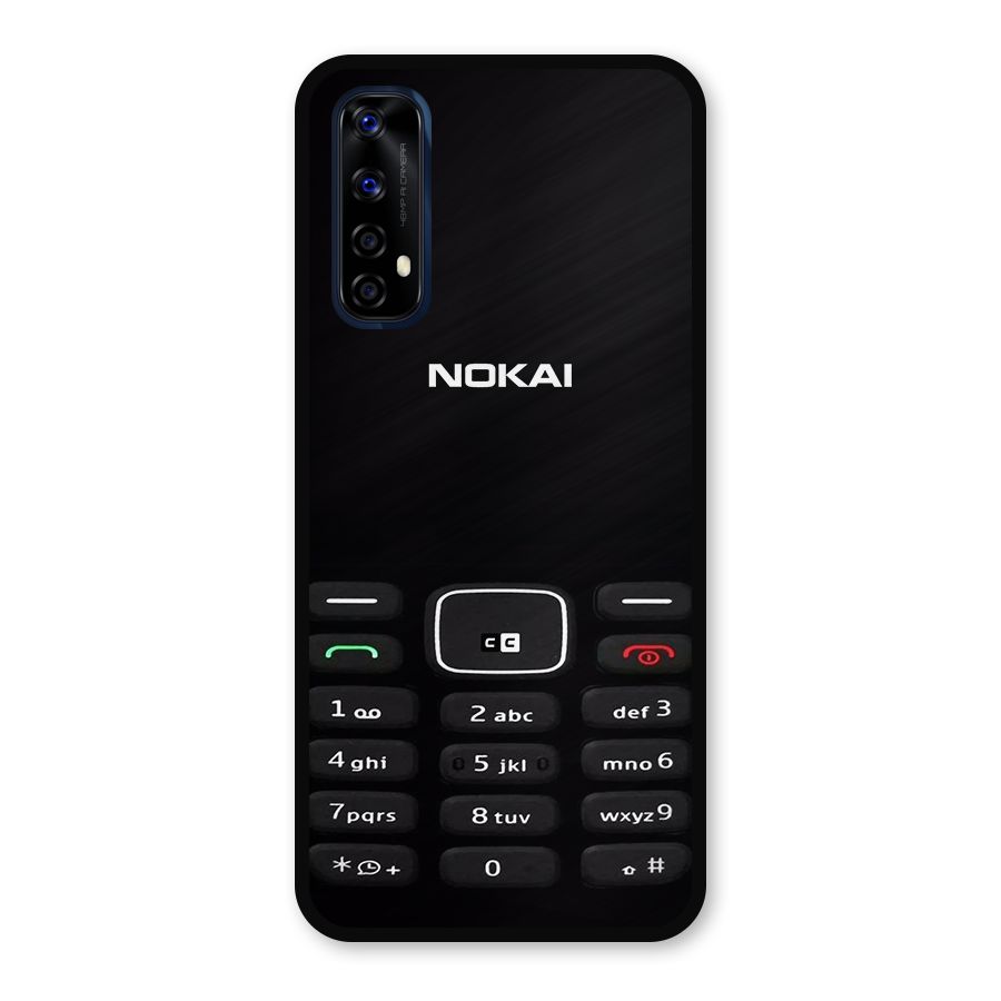 Nokia Bar Print Metal Back Case for Realme 7