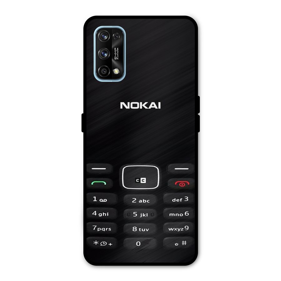 Nokia Bar Print Metal Back Case for Realme 7 Pro