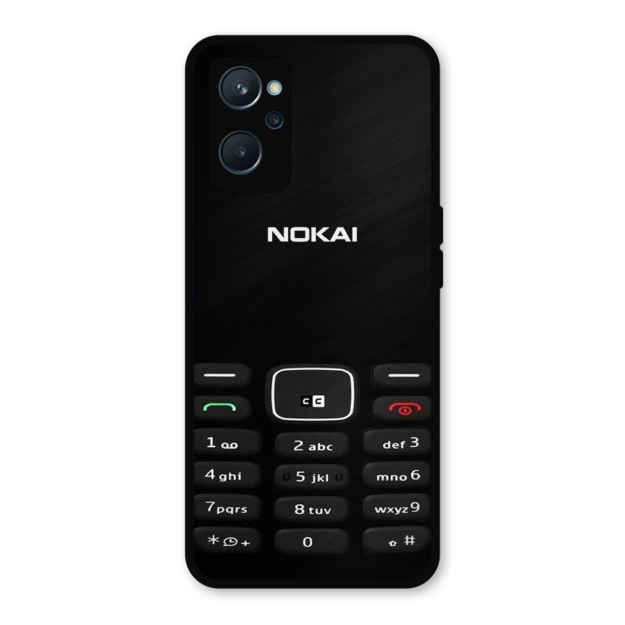 Nokia Bar Print Metal Back Case for Realme 9i