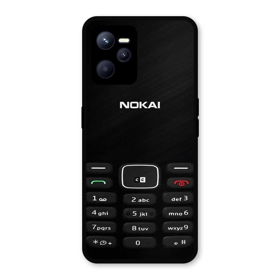 Nokia Bar Print Metal Back Case for Realme C35