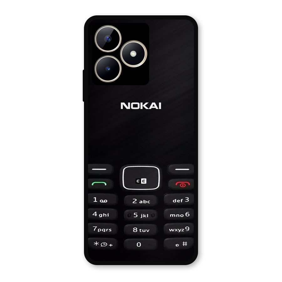 Nokia Bar Print Metal Back Case for Realme C53
