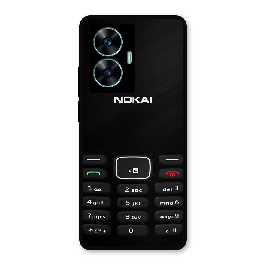 Nokia Bar Print Metal Back Case for Realme C55
