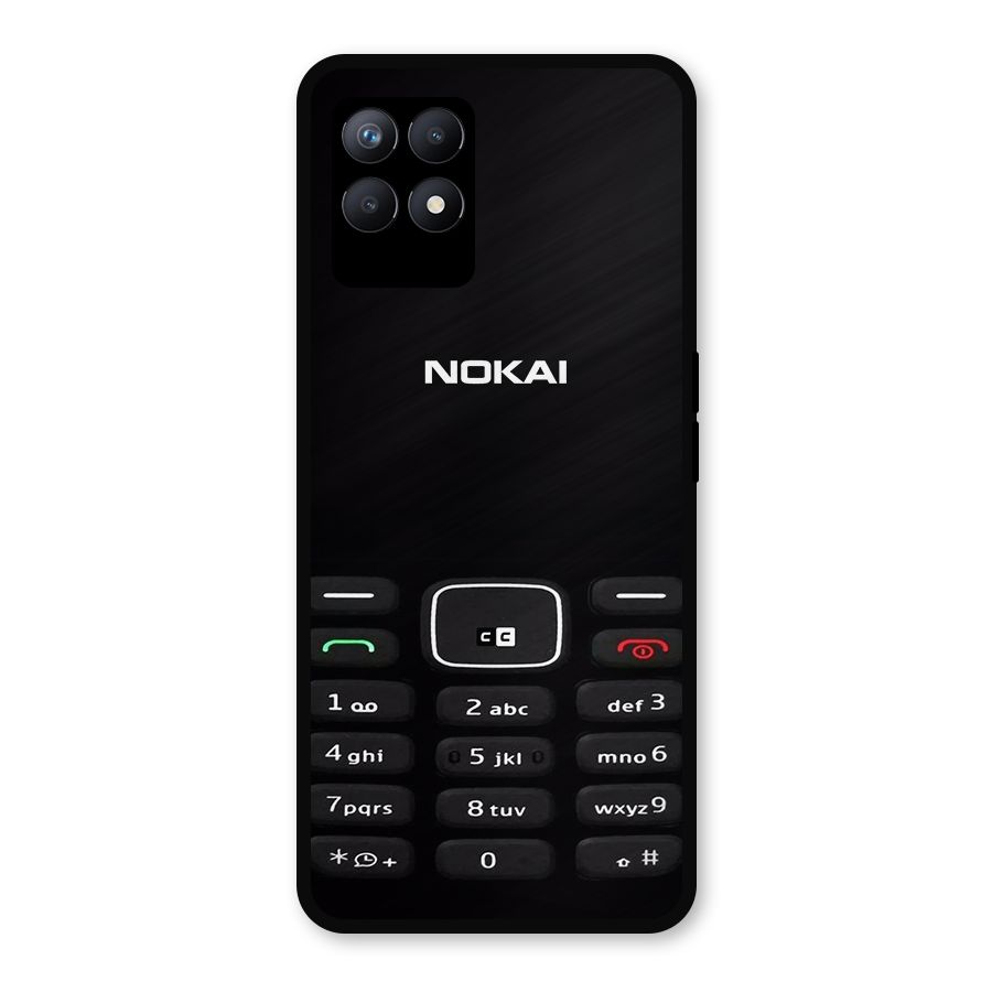 Nokia Bar Print Metal Back Case for Realme Narzo 50