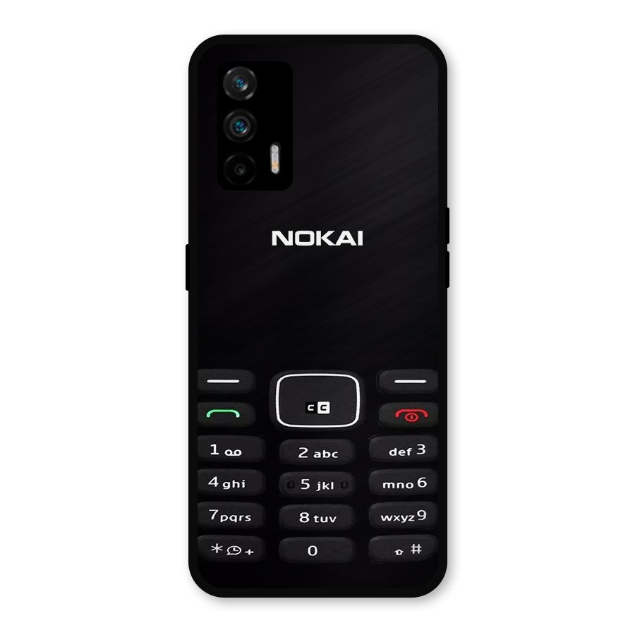 Nokia Bar Print Metal Back Case for Realme X7 Max