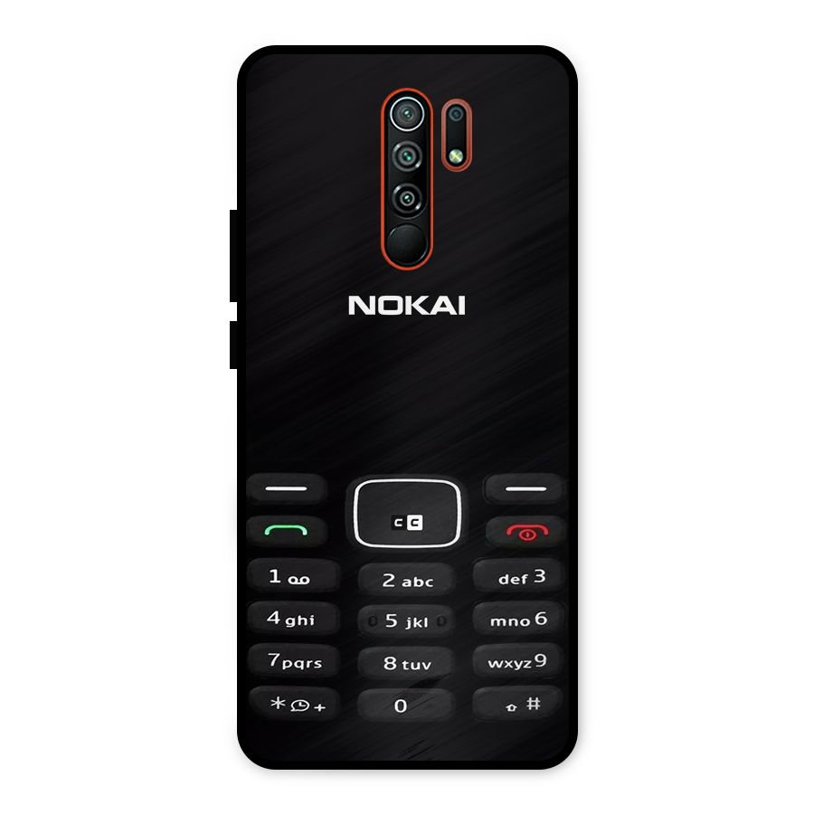 Nokia Bar Print Metal Back Case for Redmi 9 Prime