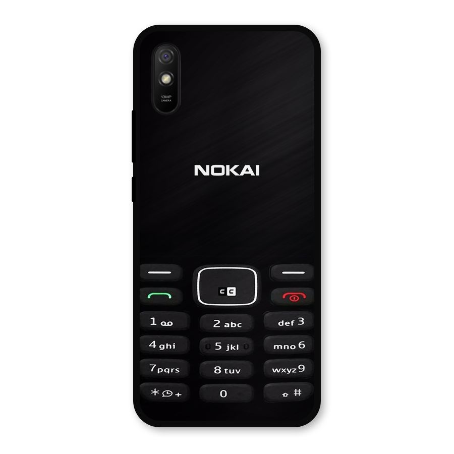 Nokia Bar Print Metal Back Case for Redmi 9a