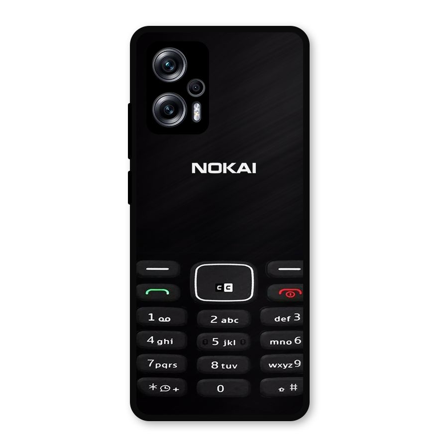 Nokia Bar Print Metal Back Case for Redmi K50i