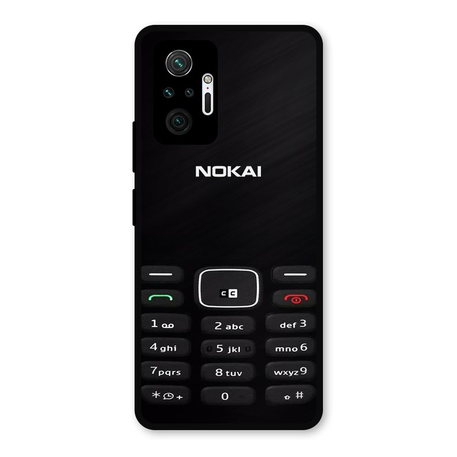 Nokia Bar Print Metal Back Case for Redmi Note 10 Pro