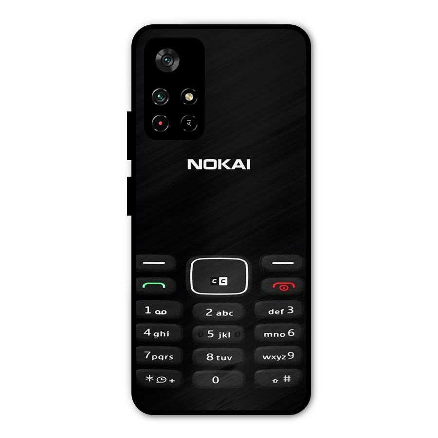 Nokia Bar Print Metal Back Case for Redmi Note 11T 5G