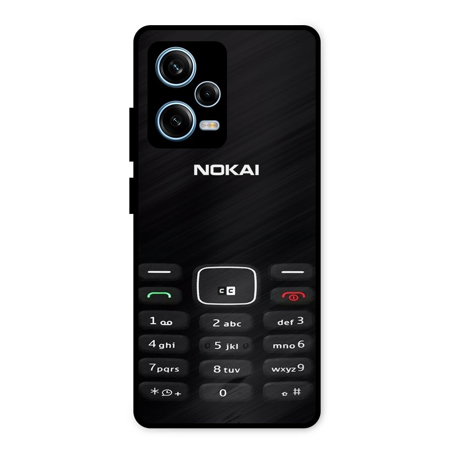 Nokia Bar Print Metal Back Case for Redmi Note 12 Pro