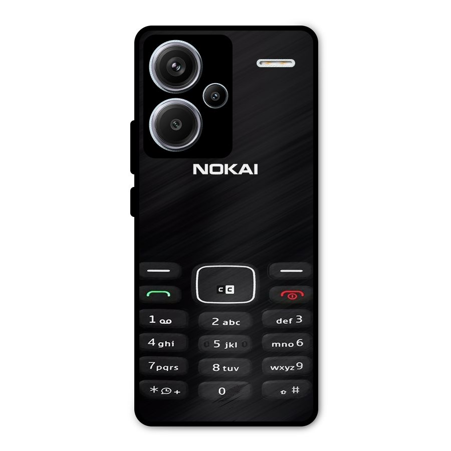 Nokia Bar Print Metal Back Case for Redmi Note 13 Pro Plus