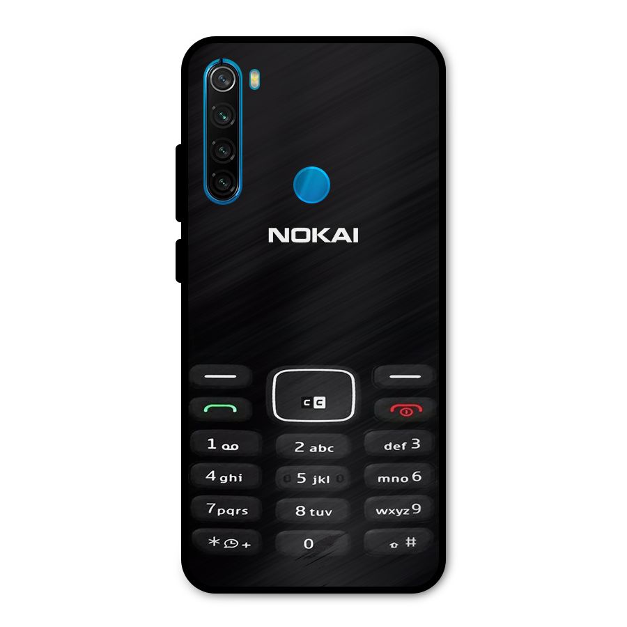 Nokia Bar Print Metal Back Case for Redmi Note 8