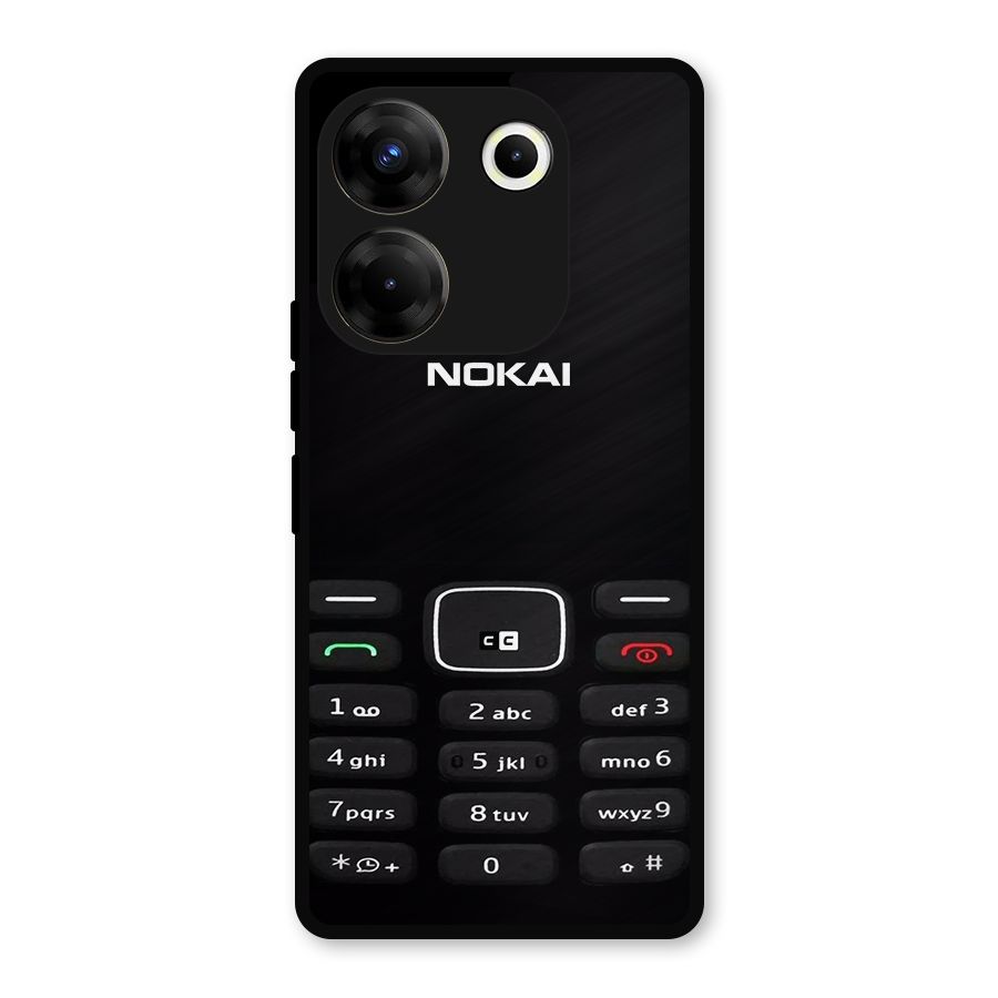 Nokia Bar Print Metal Back Case for Tecno Camon 20 Pro