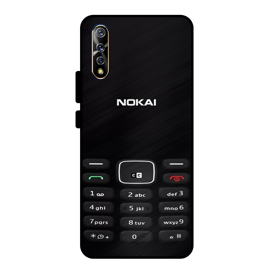 Nokia Bar Print Metal Back Case for Vivo S1