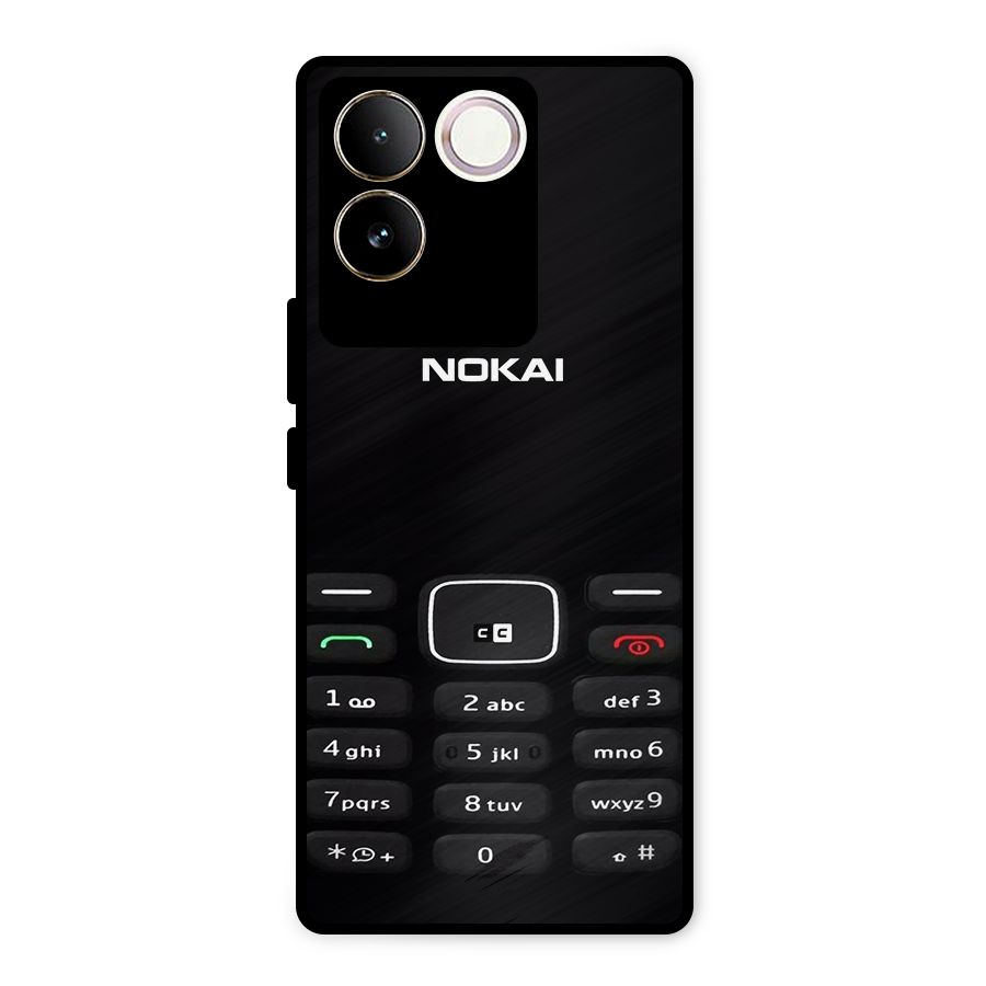 Nokia Bar Print Metal Back Case for Vivo T2 Pro