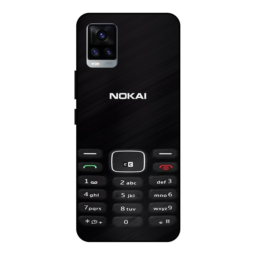 Nokia Bar Print Metal Back Case for Vivo V20 2021
