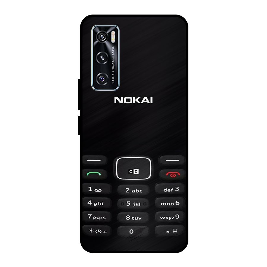 Nokia Bar Print Metal Back Case for Vivo V20 SE