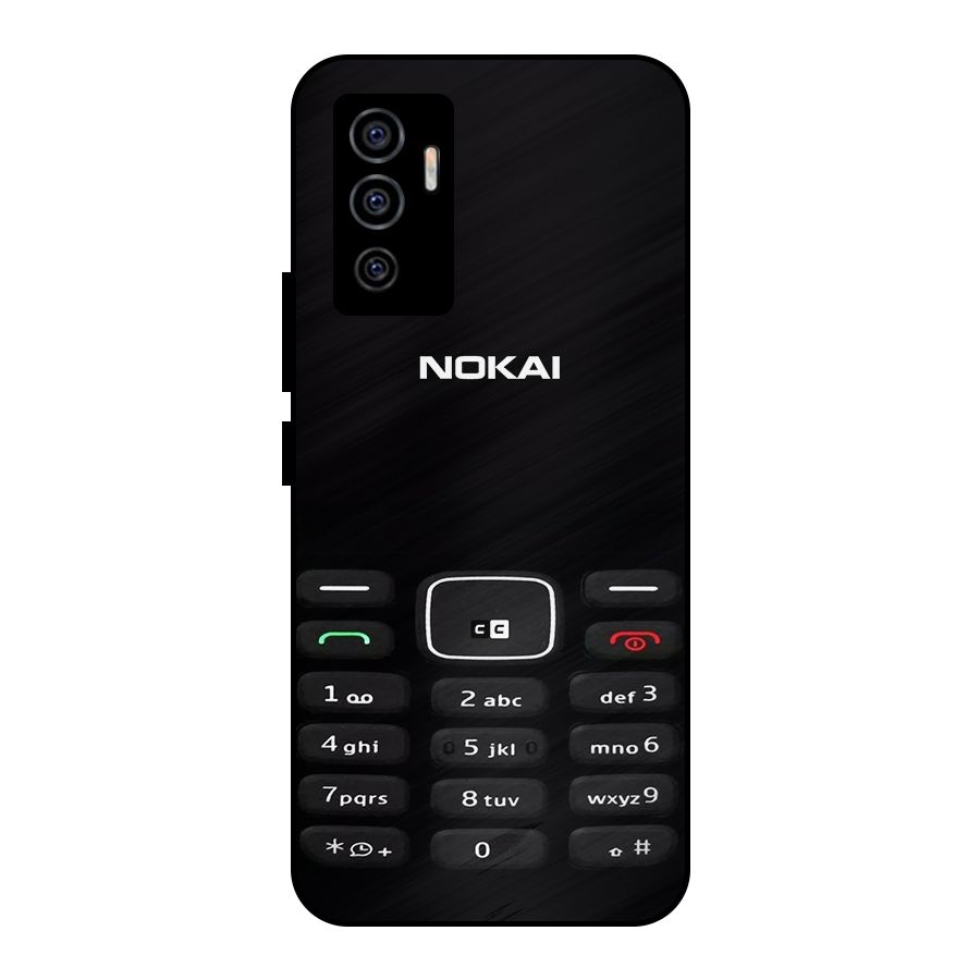 Nokia Bar Print Metal Back Case for Vivo V23e