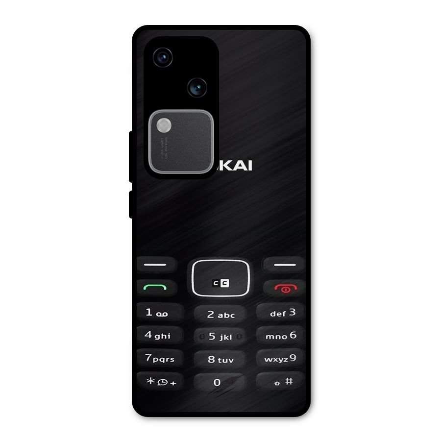 Nokia Bar Print Metal Back Case for Vivo V30 Pro