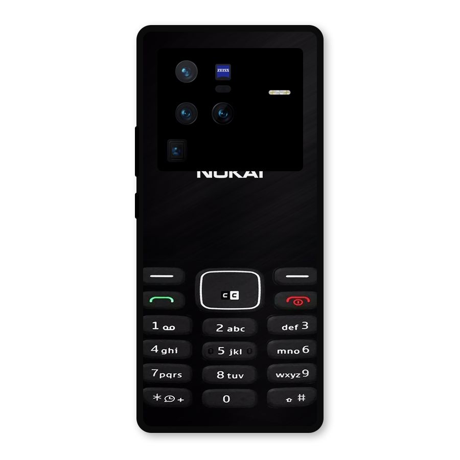 Nokia Bar Print Metal Back Case for Vivo X80 Pro