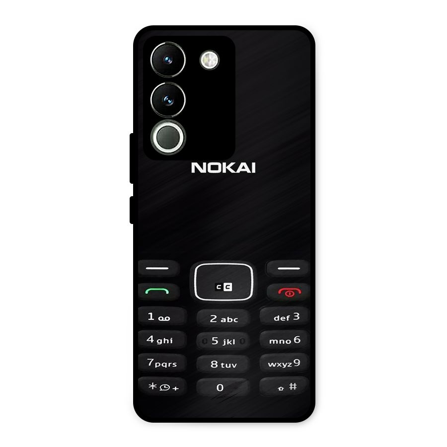 Nokia Bar Print Metal Back Case for Vivo Y200