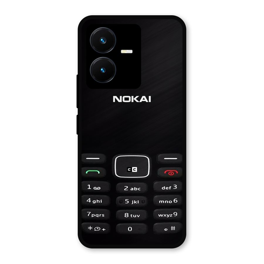 Nokia Bar Print Metal Back Case for Vivo Y22s
