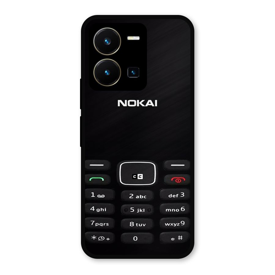 Nokia Bar Print Metal Back Case for Vivo Y35