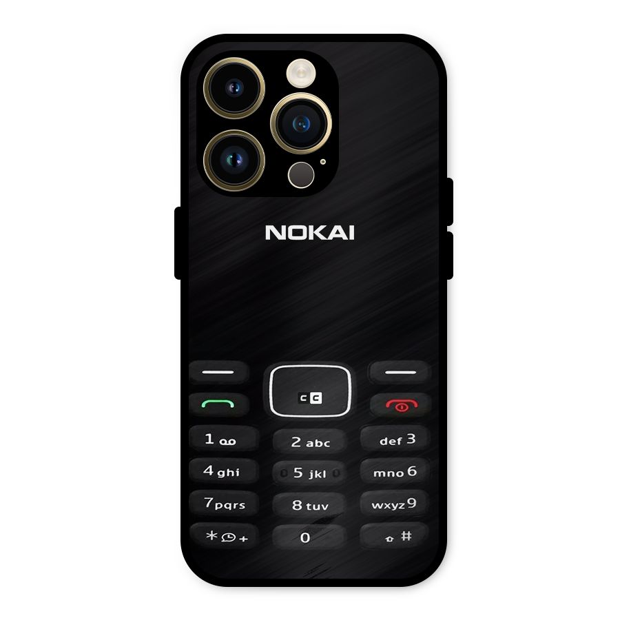 Nokia Bar Print Metal Back Case for iPhone 14 Pro