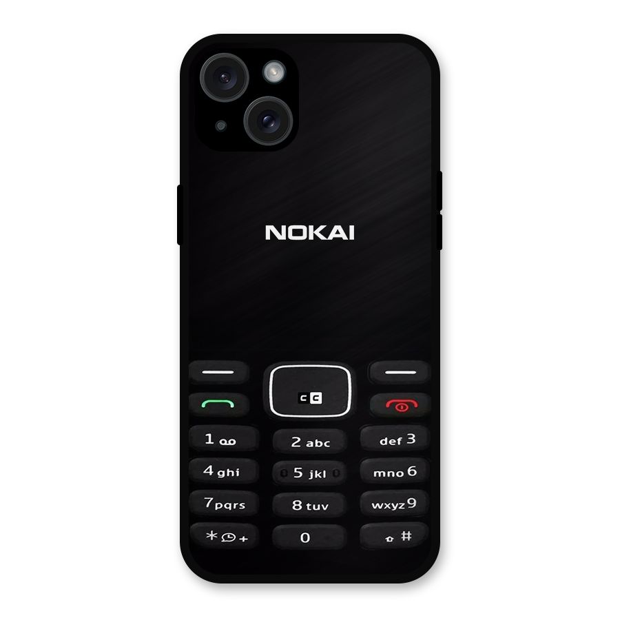 Nokia Bar Print Metal Back Case for iPhone 15 Plus