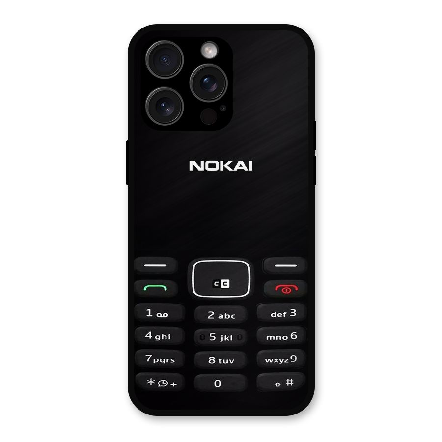 Nokia Bar Print Metal Back Case for iPhone 15 Pro Max