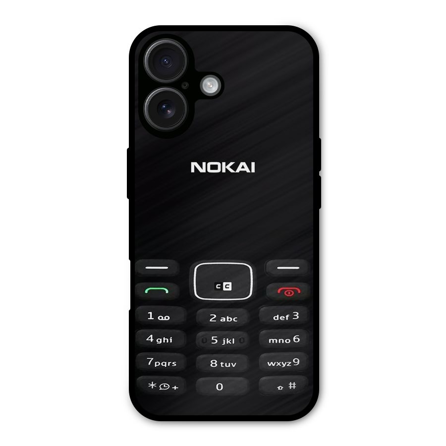 Nokia Bar Print Metal Back Case for iPhone 16