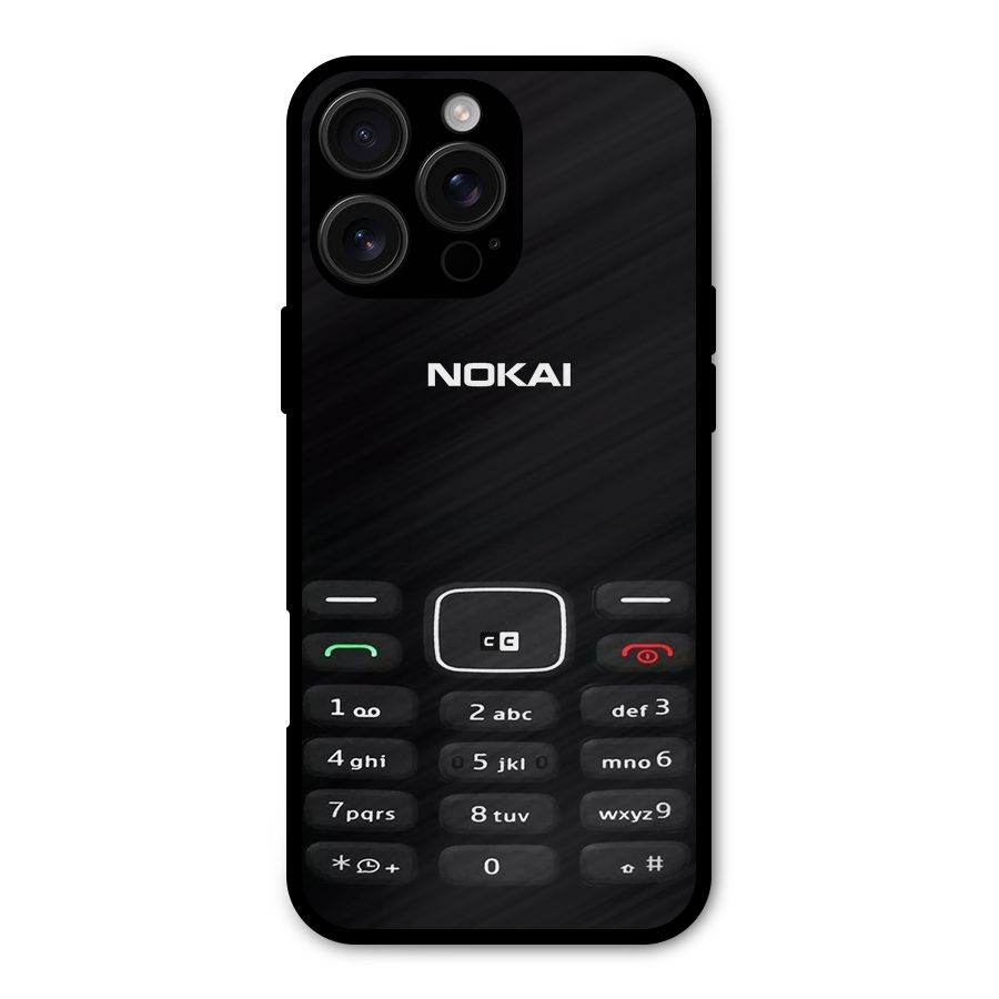 Nokia Bar Print Metal Back Case for iPhone 16 Pro Max