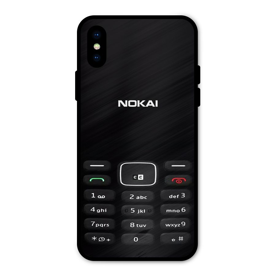 Nokia Bar Print Metal Back Case for iPhone X
