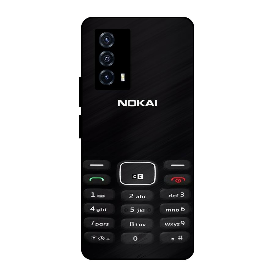 Nokia Bar Print Metal Back Case for iQOO Z5