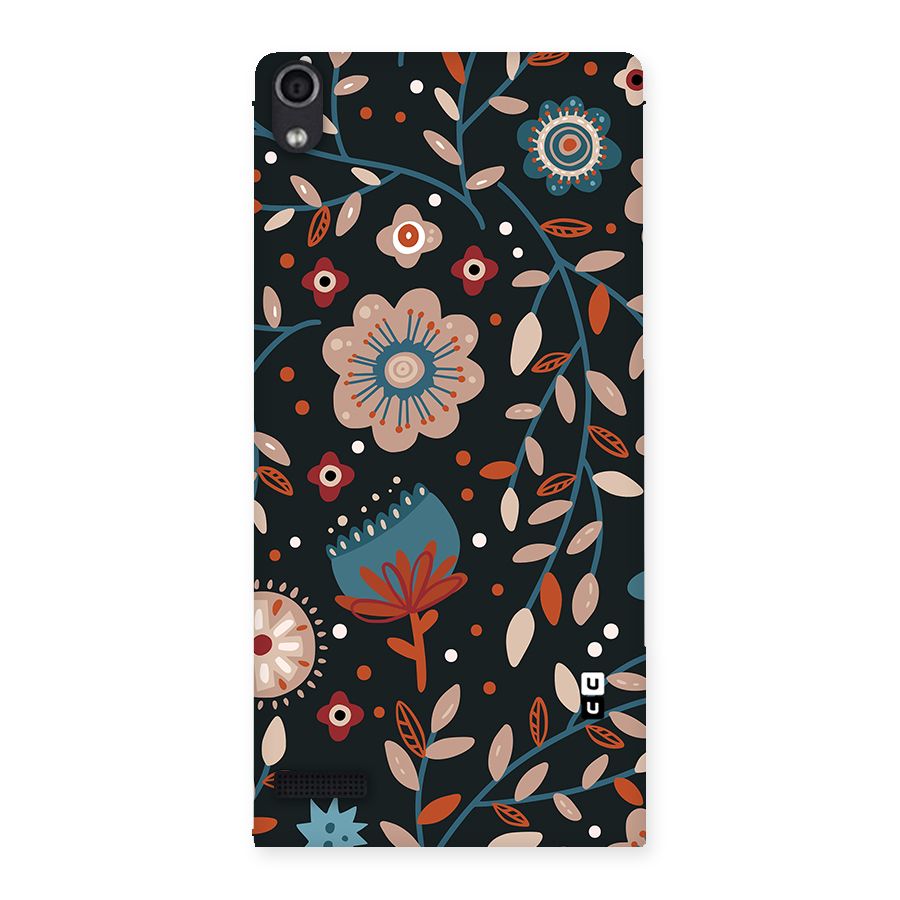 Nordic Arts Flowery Space Back Case for Ascend P6