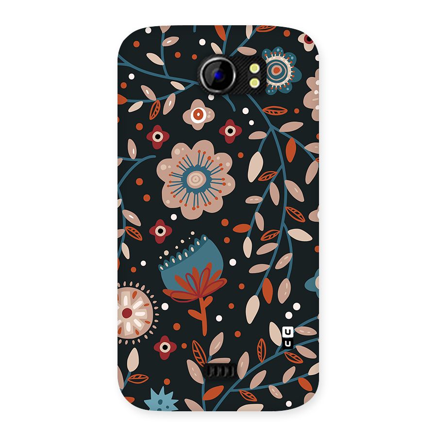Nordic Arts Flowery Space Back Case for Canvas 2 A110