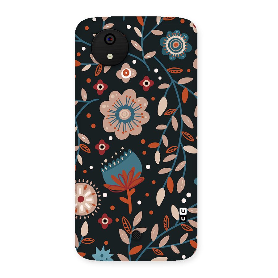 Nordic Arts Flowery Space Back Case for Canvas A1  AQ4501