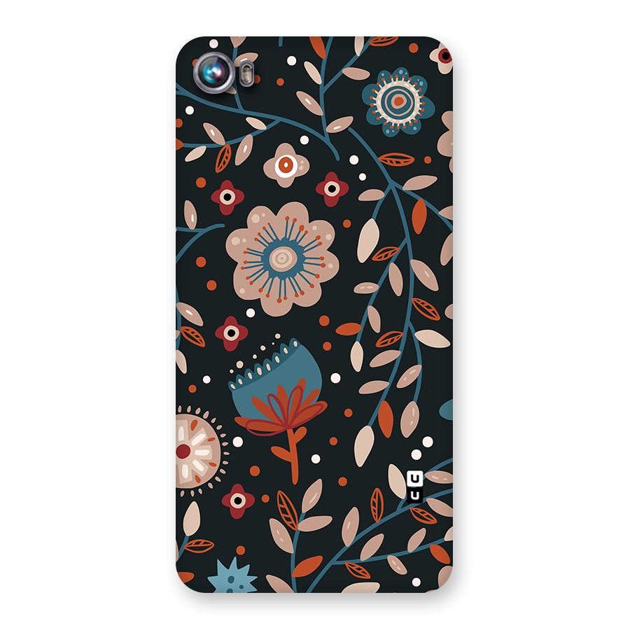 Nordic Arts Flowery Space Back Case for Canvas Fire 4 (A107)